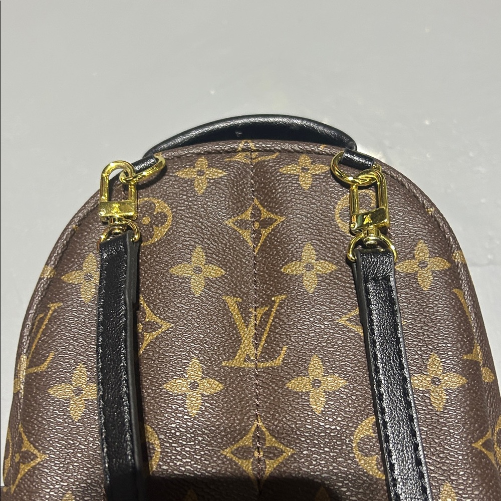 Brown Monogram Leather Mini Backpack Style Bag - image 9